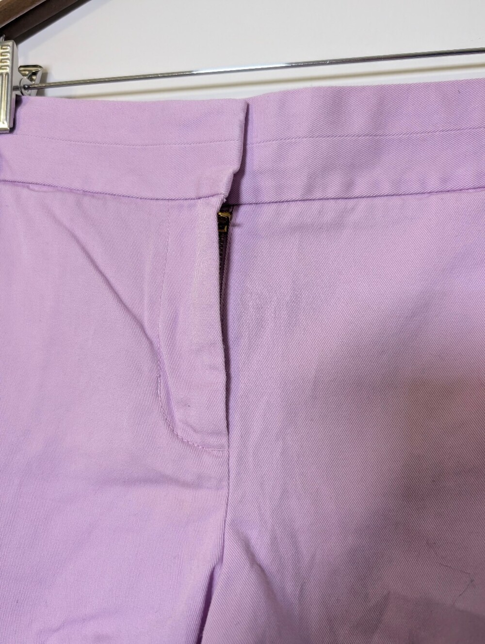 J.Crew Lavender Chino Shorts Size 10 Preppy Cotton Summer Casual Classic Summer - Picture 6 of 6